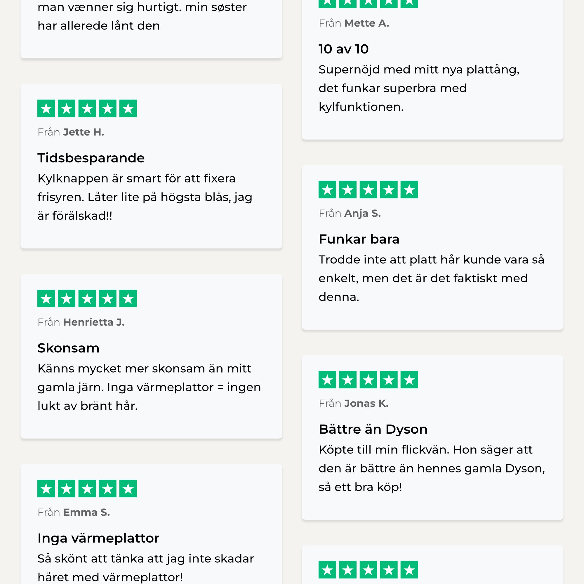 Comforth AeroStraight™ - Luftplattång