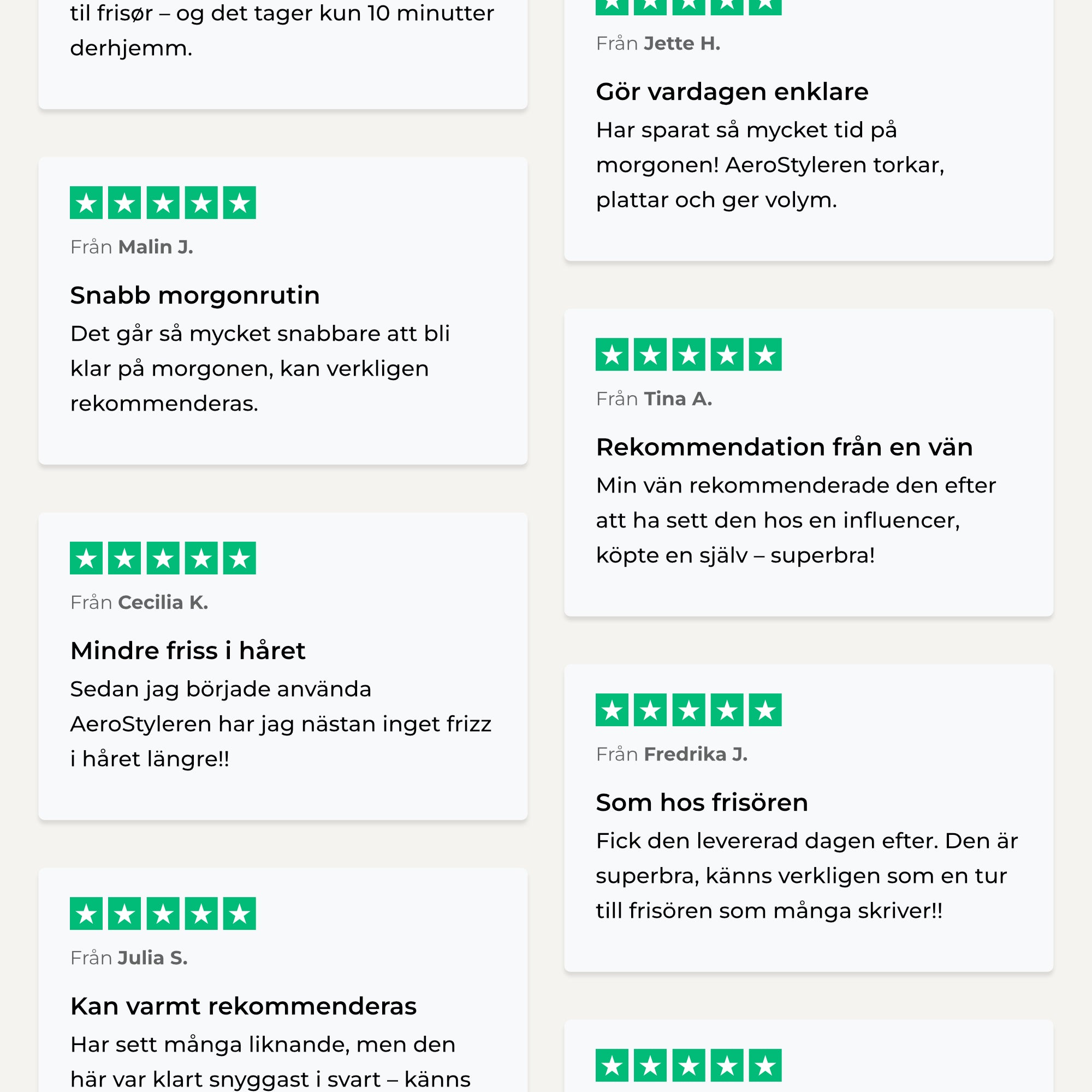 Comforth AeroStyler™ - 6-i-1-Hårtork