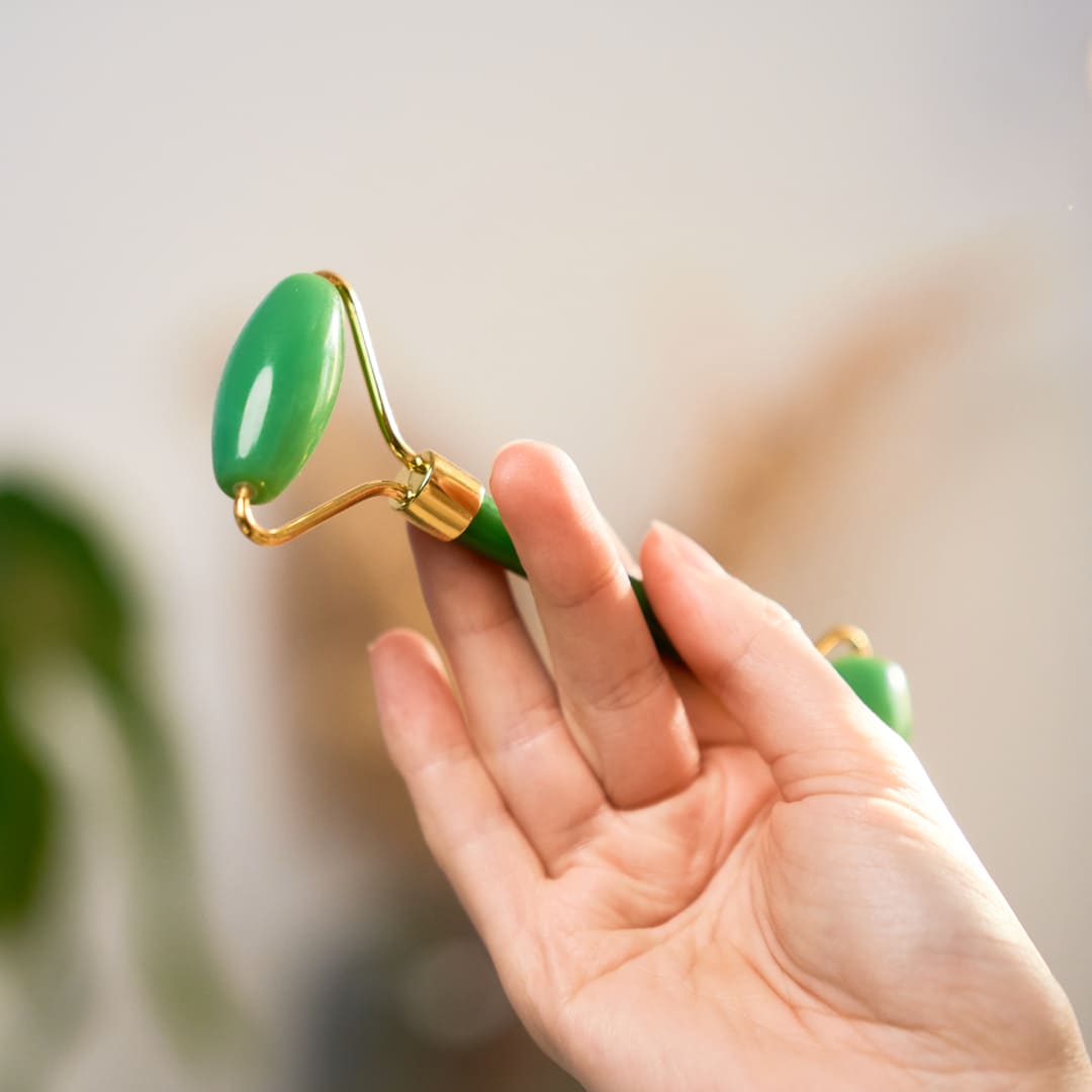 Gua Sha-Set med Ansiktsroller