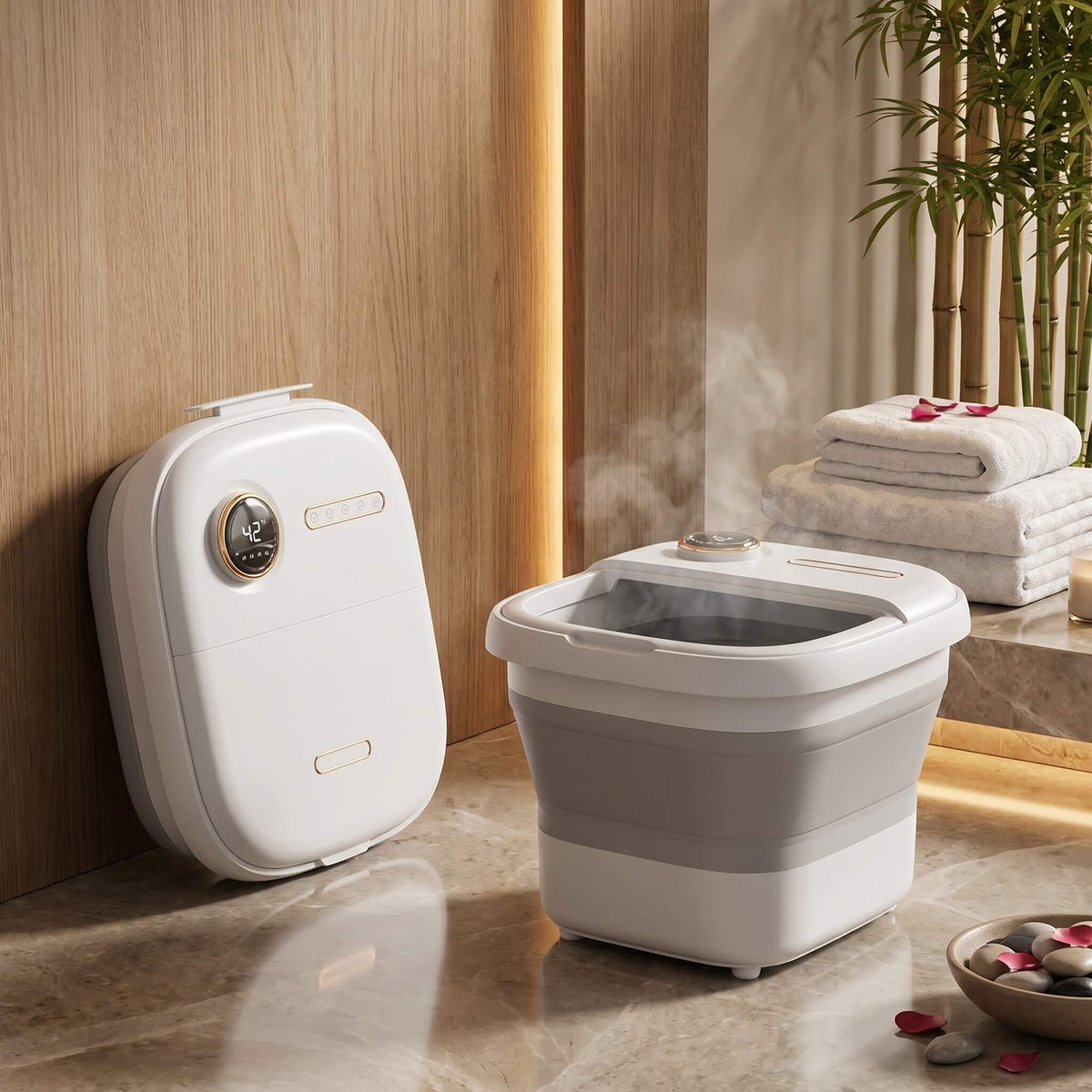 Comforth FootSpa Pro - Fotbad med Rött Ljus, Värme & Massage