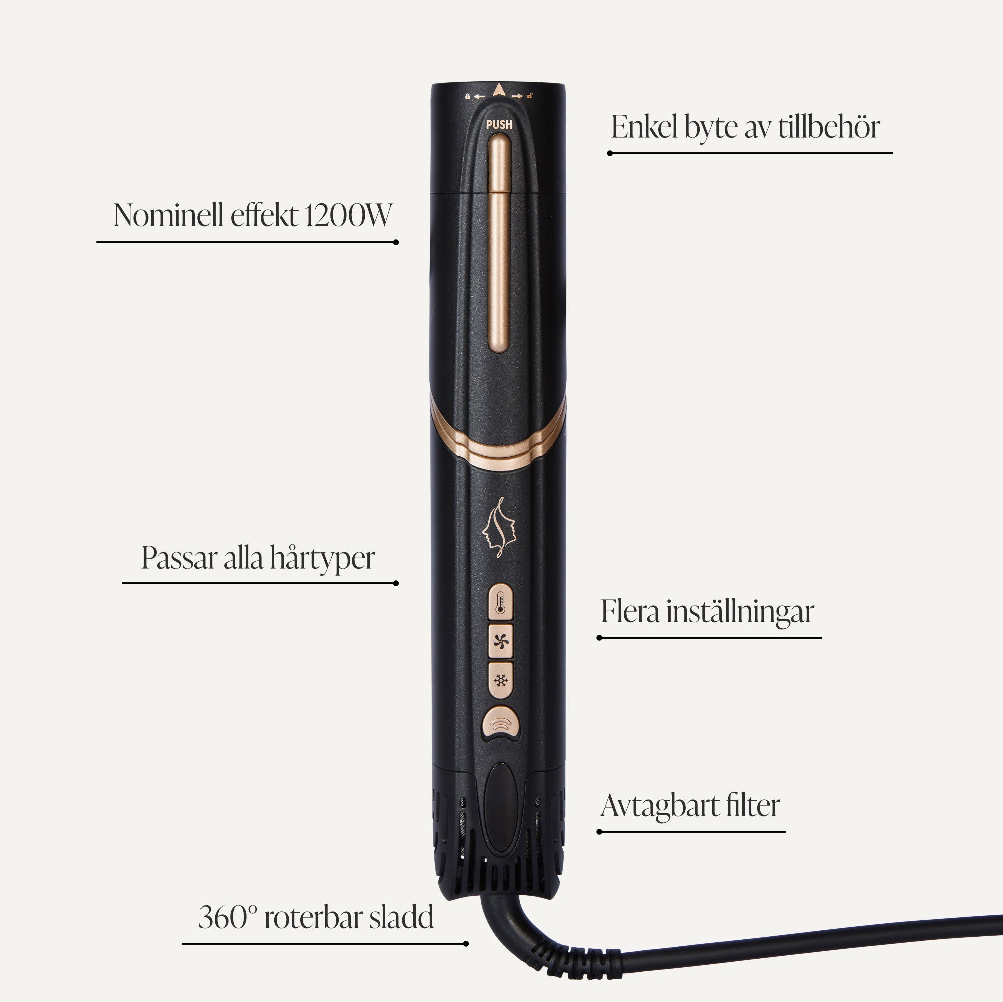 Comforth AeroStyler™ - 6-i-1-Hårtork