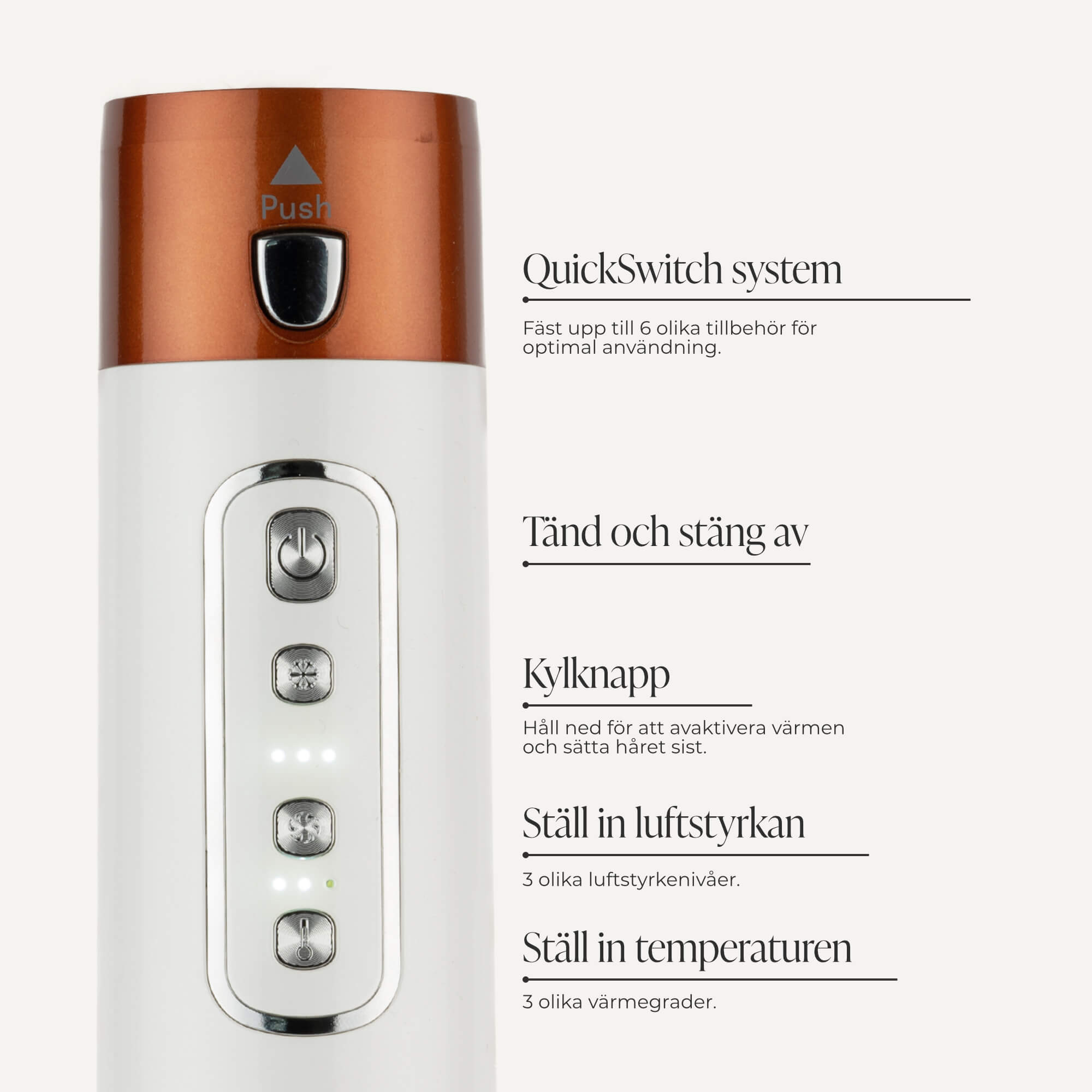 Comforth AirPro™ - 6-i-1-Hårtork