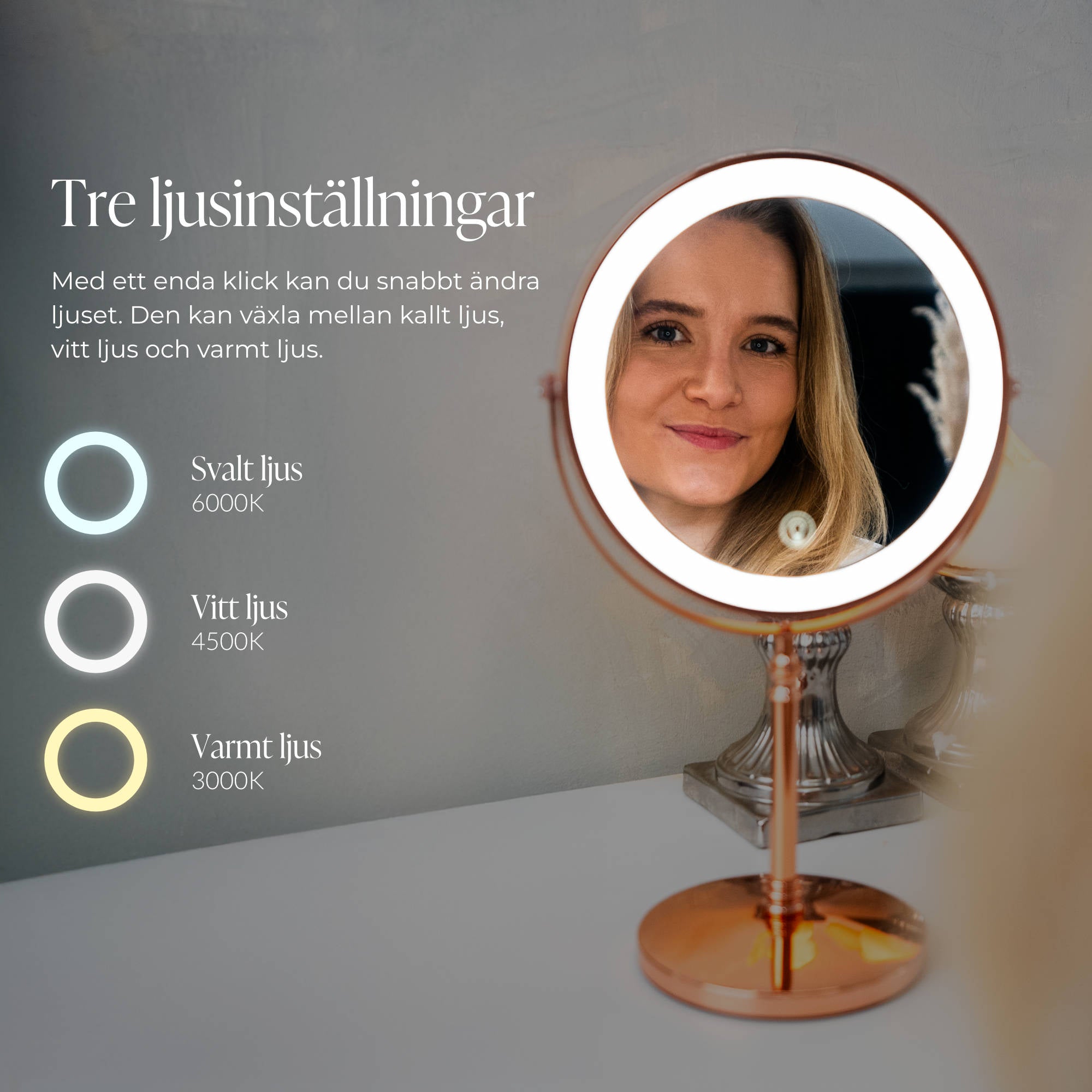 Comforth Makeup Mirror - Spegel med sminklampa