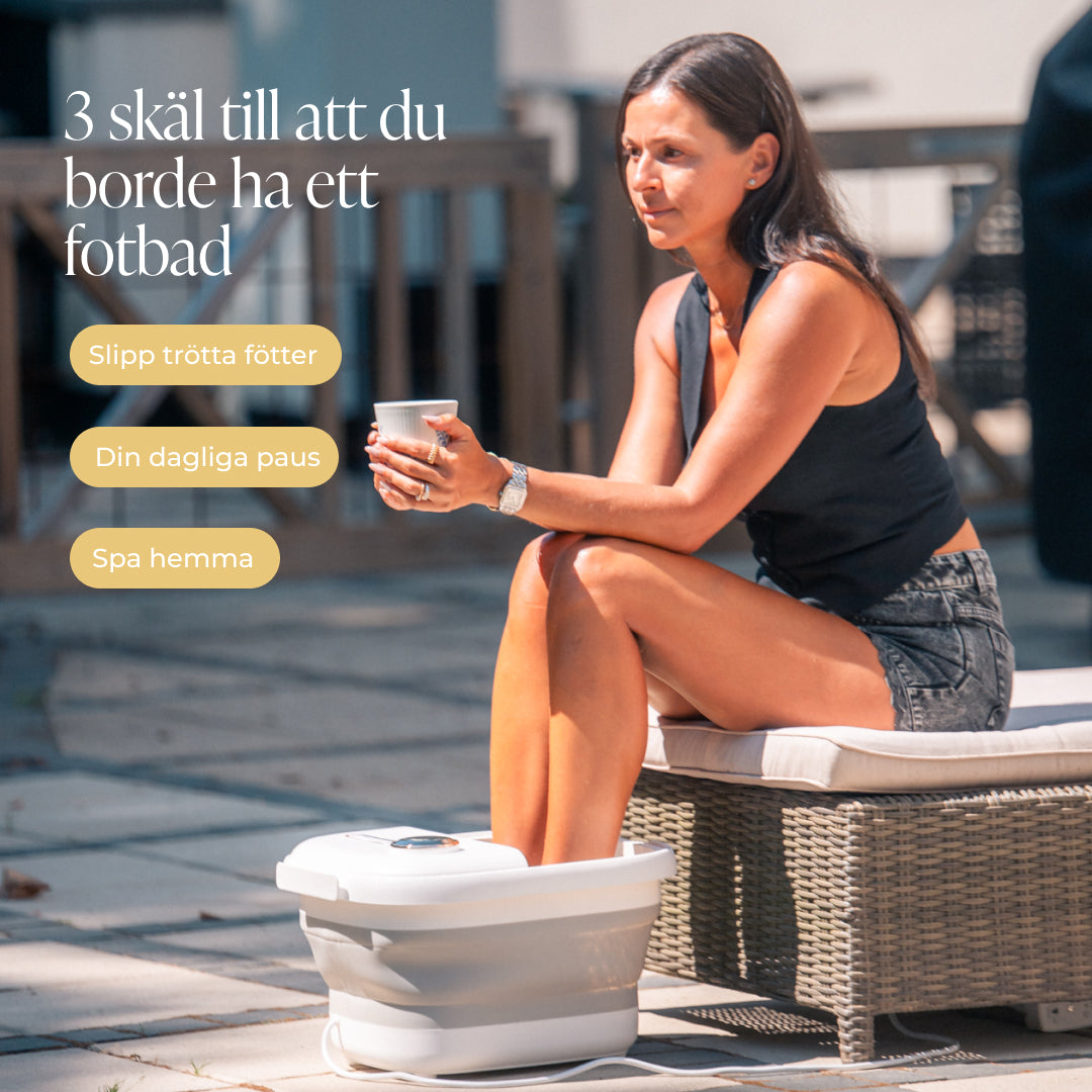 Comforth FootSpa Pro - Fotbad med rött ljus, värme & massage