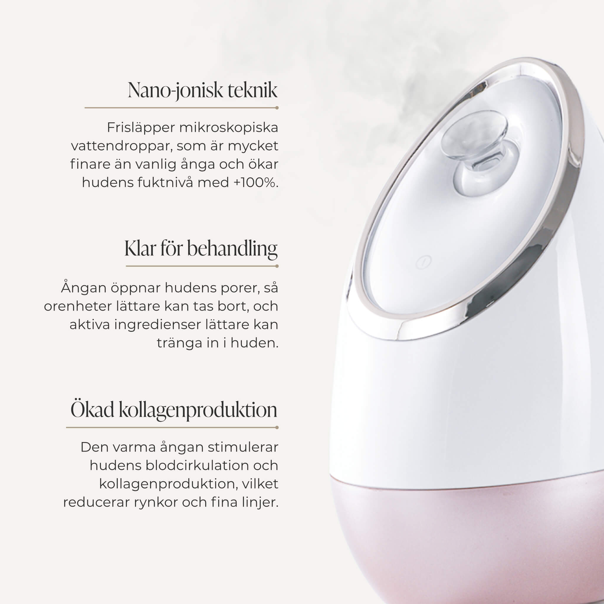 OUTLET: Comforth Nanojonisk Ansiktsångare