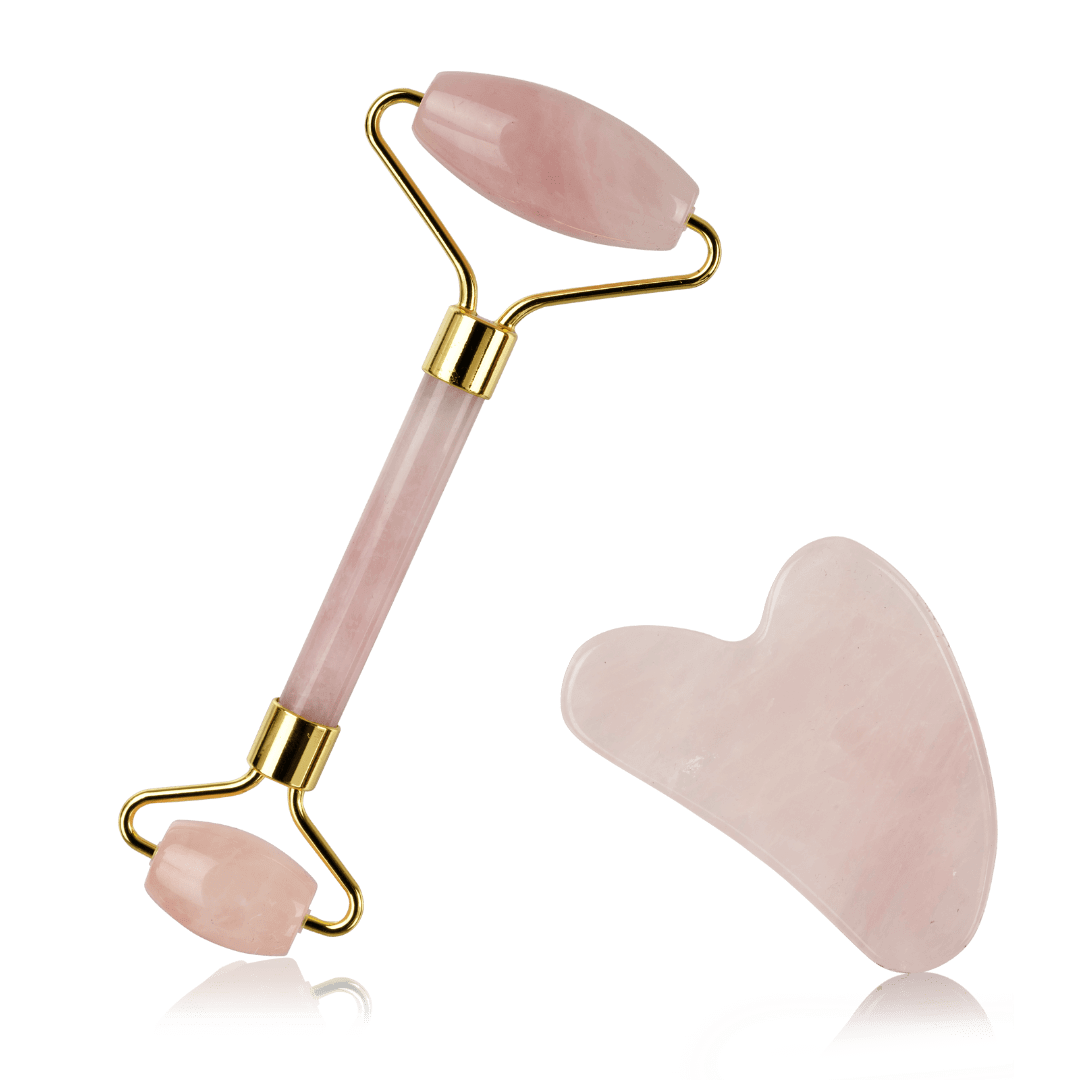 Gua Sha-Set med Ansiktsroller