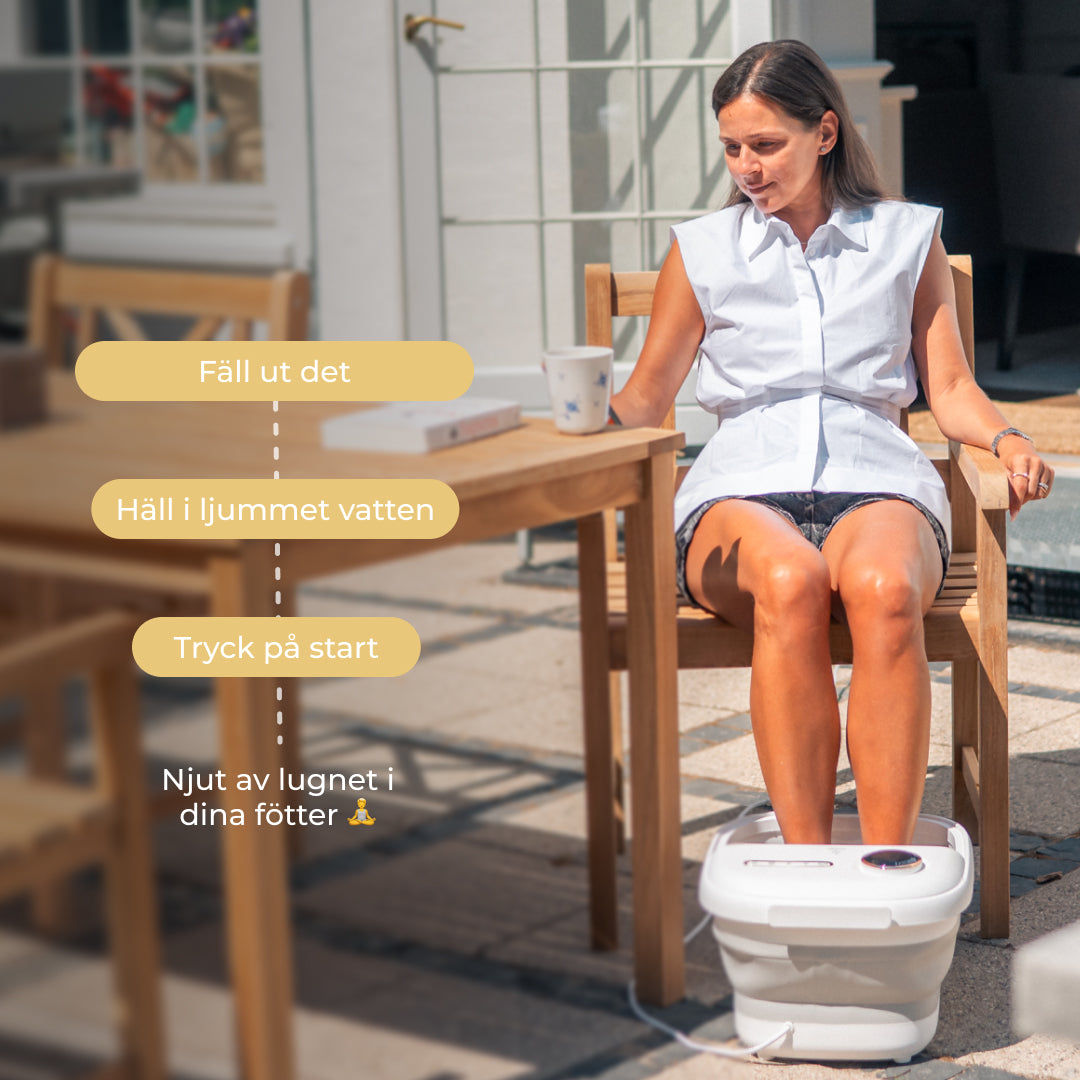 Comforth FootSpa Pro - Fotbad med rött ljus, värme & massage