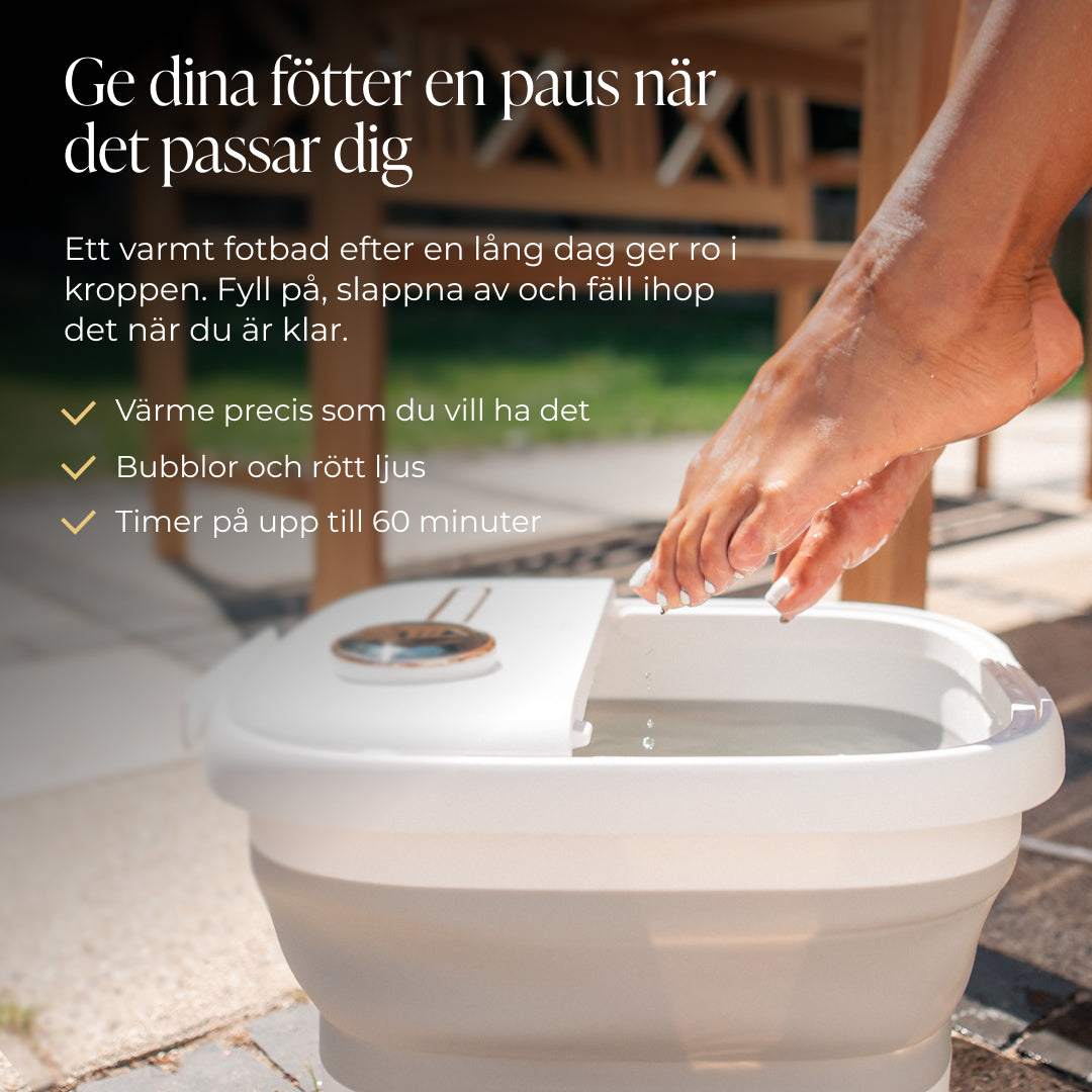 Comforth FootSpa Pro - Fotbad med rött ljus, värme & massage
